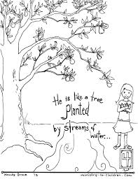 Coloring books drawing and colouring games woody. Planted By Streams Of Water Pslam 1 3 Coloring Page Ministry To Children