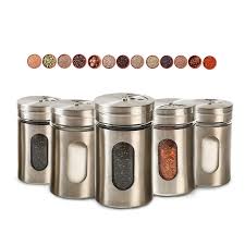 I love the cane weave print on this little. Spice Bottles Stainless Container Life Changing Products
