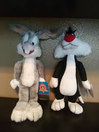 Bugs Bunny & sylvester Plush Vintage 1995 & 97 Ace Novelty Company Looney  Tunes