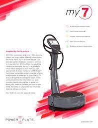My7 Power Plate Gmbh Pdf Catalogs Documentation