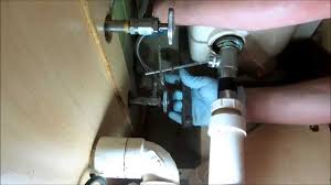 plumbing:bad water leak under bathroom