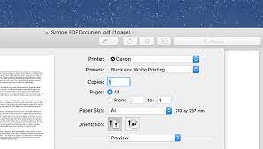 Go to paper/quality and select black & white in the color options. How To Print In Black White On Mac
