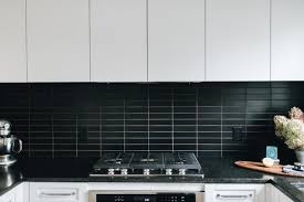 Matte Black Kitchen Backsplash Fireclay Tile Black Backsplash Matte Black Kitchen Black Tiles Kitchen