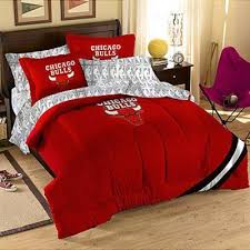 Chicago Bulls 7 Piece Full Size Bed Set Red Full Bedding Sets Full Size Bed Sets Bedding Sets