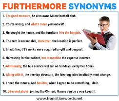 What are another words for also? Other Words For Furthermore List Of 20 Powerful Synonyms For Furthermore Transition Words