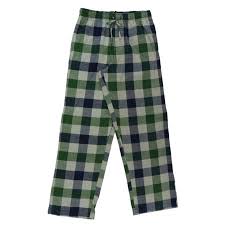 Croft Barrow Mens Green Checkered Flannel Sleep Pants Pajama Bottoms S