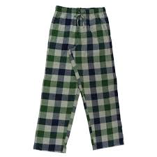 croft barrow mens green checkered flannel sleep pants pajama bottoms s