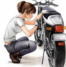 50 Motorcycles In Manga And Anime From Bikes In The Fast Lane Daily Motorcycle News Tomboy Art Anime Motorcycle Motorcycle Illustration