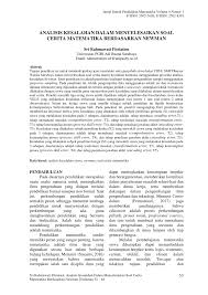 Sistem persamaan linear dua variabel. Pdf Analisis Kesalahan Dalam Menyelesaikan Soal Cerita Matematika Berdasarkan Newman
