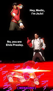 Hey Medic I Am Josuke Sfm Tf2 All star battle, transparent png. reddit
