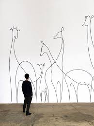 Minimalist One Line Animals By A French Artist Duo One Line Animals Line Sculpture Line Art