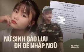 BẢO LƯU ĐẠI HỌC ĐI NGHĨA VỤ: tin tức Mới nhất Bất chấp bị bố mẹ ngăn cản,  nữ sinh Bắc Giang 18 tuổi bảo lưu đại học, nộp đơn lên đường