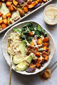 Sweet Potato Vegan Buddha Bowl Recipe Fit Foodie Finds Healthyrecipes Abendessen Rezepte Rezepte Abendessen Rezept