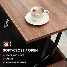 This coffee table has two big storage drawers and a shelf to store books, games, blankets, etc. Buy Wlive Wood Lift Top Coffee Table With Hidden Storage Compartment Side Drawer And Metal Frame Lift Tabletop Dining Table For Home Living Room Office Online In Indonesia B07r4vqw2p