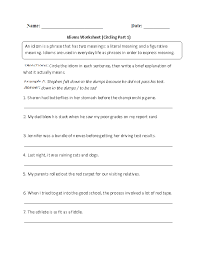 Englishlinx Com Idioms Worksheets Idioms Good Transition Words Transition Words