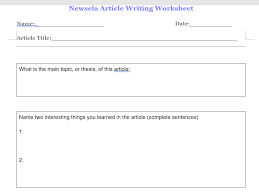 How to cheat on newsela (pause). Newsela Article Writing Worksheet Teaching Resources