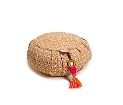 Meditation Room Props D Saffron Jalebi Zafu Meditation Yoga Cushion Chattra