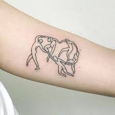 Kate Holley V Instagram An Interpretation Of Dance By Henri Matisse Handpoked For Codi From A Couple Months Ago Tha Matisse Tattoo Henri Matisse Tattoos