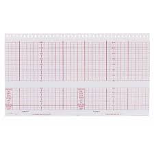 Philips Hp 9270 0485 Fetal Recording Chart Paper Red Grid Z Fold 152mm X 100mm 40 Pack Case