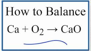 Using the chemical formula of the compound and the periodic table of elements, we can add up the atomic weights and calculate molecular weight of the substance. How To Balance Ca O2 Cao Calcium Plus Oxygen Gas Youtube