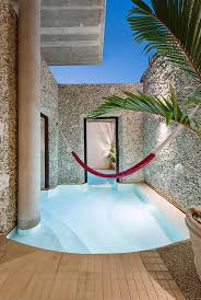 Swimming Pool Flows Between Courtyard Walls Of Mexico S Casa Xolotl Traditional Interior Design Decor Interior Design Scandinavian Interior Design