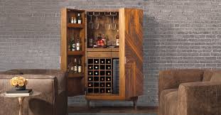 Vintage, solid wood cabinet, perfect for storing liquor, etc. Cheverny Metal Inlay Bar Cabinet With Wine Refrigerator Wine Enthusiast