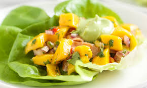 Fish tacos on a lettuce shell. 12 Paleo Lettuce Wraps For A Low Carb Meal Paleo Grubs