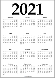 Vertical calendar february 2021 if you prefer your calendar blank, then try out our regular free printable calendar. 2021 Year 2021 Calendar Printable Black And White Hipi Info Calendars Printable Free