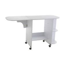 Unbranded Homevisions White Fold Out Work Table 425035 The Home Depot In 2020 Sewing Table Sewing Machine Tables Sewing Desk