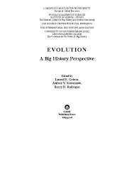 Pdf Evolution A Big History Perspective Andrey Korotayev Alexander Mirkovik And David Hookes Academia Edu