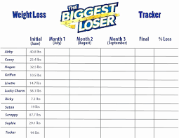 Weight Loss Tracking Sheets Locksmithcovington Template