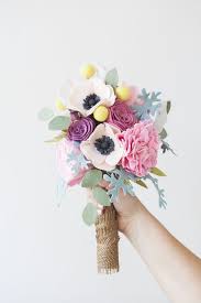 This Wedding Bouquet Is Made Entirely Of Felt Flowers Felt Flower Wedding Felt Flower Bouquet Felt Bouquet