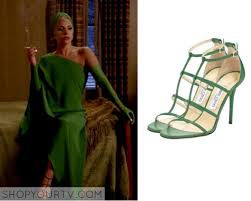 American Horror Story Season 5 Episode 6 The Countess Green Strappy Heels Shop Your Tv American Horror Story Fashion Lady Gaga Costume Lady Gaga American Horror Story