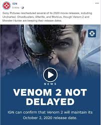 Check spelling or type a new query. Venom 2 Wont Be Delayed According To Ign Marvelstudiosspoilers
