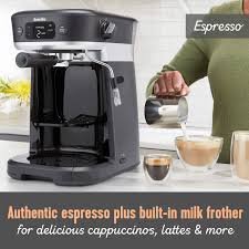 Now switch on the pump. Breville All In One Coffee House Espresso Filter And Pods Coffee Machine With Milk Frother Dolce Gusto Compatible Vcf117 Buy Online At Best Price In Uae Amazon Ae