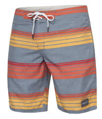 O Neill Pm Santa Cruz Stripe Boardshorts Swimwear Red Aop