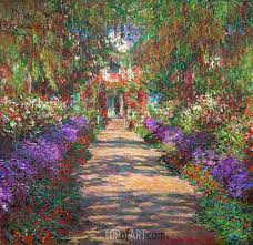 (im garten claude monets in argenteuil). Pfad In Monets Garten In Giverny Monet Gemalde Reproduktion 2531 Topofart