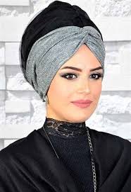 Gumus Siyah Tul Tesettur Abiye Bone Hz007 Gumus Siyah Sal