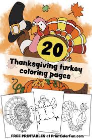 Each year before thanksgiving, the president formally pardons a live turkey presented to him by the national turkey federation. 20 Terrific Thanksgiving Turkey Coloring Pages For Some Free Printable Holiday Fun Print Color Fun