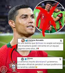 AYYYY MAMITA QUERIDA!! APAGUEN TODO Y VÁMONOS!! CHIVAS LE RESPONDE Y  HUMILLA A NIVEL MUNDIAL A PENALDO!!🤯💣 ❌Después de que Cristiano Ronaldo  publicará que es una lástima que Chivas no acepte jugadores
