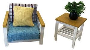 Unfinished easthampton solid wood coffee table with storage. Inusitus Diy Dollhouse Furniture Kit White Sofa Set With Coffee Table Miniature Furniture Dolls House Kits Requires Assembly 1 18 Scale Sofa White Buy Online In Albania At Desertcart 166286606