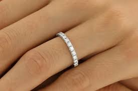 Diamond Wedding Band 2 4 Mm Stacking Diamond Ring Diamond Wedding Bands Best Diamond Rings Eternity Ring