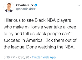 Jun 11, 2021 · turning point usa founder charlie kirk,. Chris Jackson On Twitter Charlie Kirk Has Been Tweeting About Why He S Done Watching The Nba For Seven Years