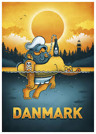 Personalized denmark posters & prints from zazzle! Danmark Badeand Poster Poster Design Graphic Poster