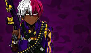 11 Anime Wallpaper Cool Supreme 10 Anime Supreme Wallpapers On Wallpapersafari Source Wallp Black Anime Characters Anime Gangster Black Cartoon Characters