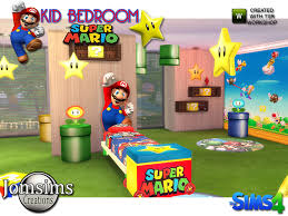 These fantastic super mario wall murals are by artist sarah mcdonald from devon, uk, who specialises in retro art. Super Mario Kids Bedroom The Sims 4 Catalog