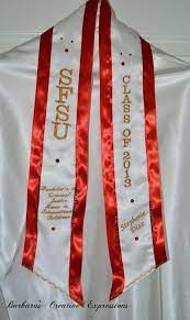 Custom Graduation Sash Stole For Graduates By Barbarascreativeexpr 42 00 Graduation Sash Graduation Stole Custom Graduation Sash