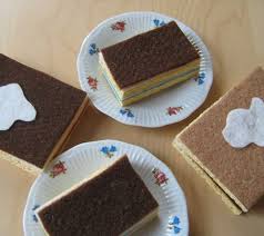 Diy Fur Den Kaufmannsladen Kuchen Aus Filz Und Schwammen Filzmuster Fur Lebensmittel Lebensmittel Lebensmittel Essen