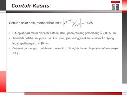Proses termodinamika yang terjadi pada gas contoh soal uraian 1.sebuah rangkaian seri rlc terdiri dari r = 80 ω, l = 1 h, dan c = 1 μf. Sistem Komunikasi Serat Optik Ppt Download