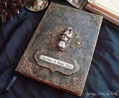 Book Of Shadows Grimoire Spell Book With Dragon By Inspiringocean Book Of Shadows Halloween Spell Book Grimoire
